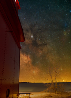 Milky Way in Spring at Big Red. Photo Courtesy of Shelly @ Michigan Milky Way